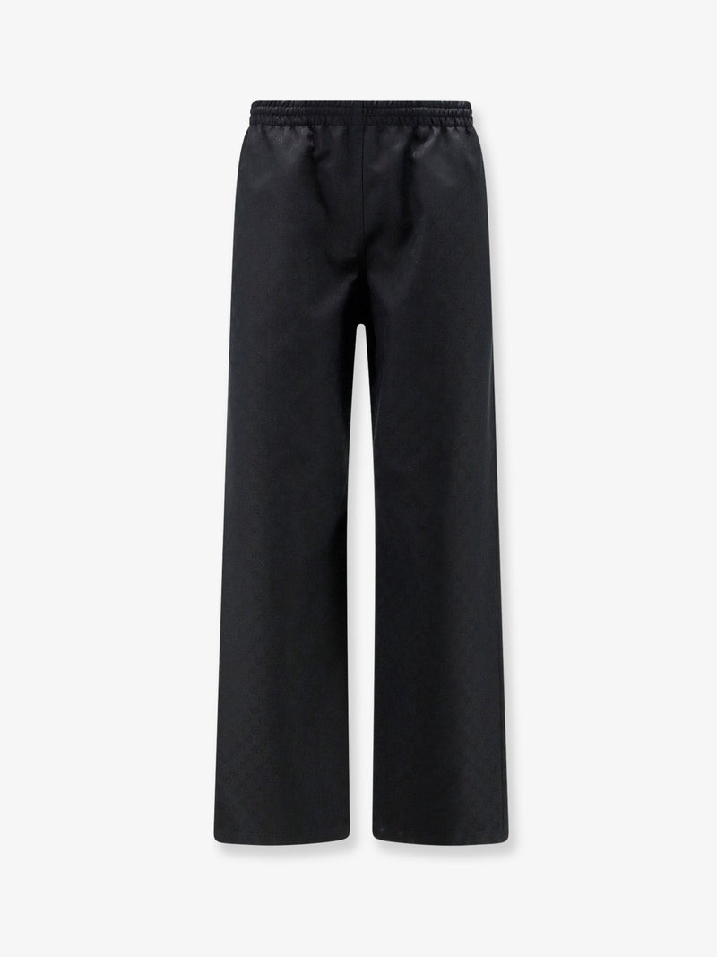 Gucci Gucci Leisure GG Cotton Trousers Black - World Class Fashion
