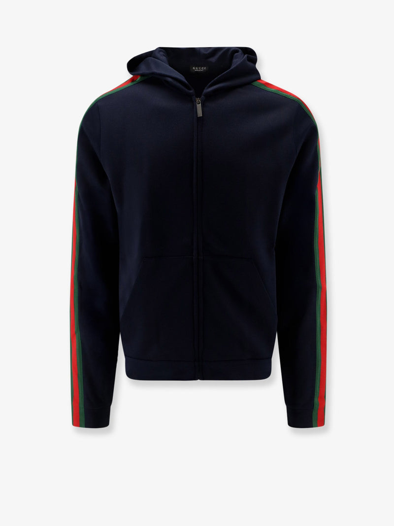 Gucci Gucci Silk and Cotton Sweatshirt Blue Men - World Class Fashion
