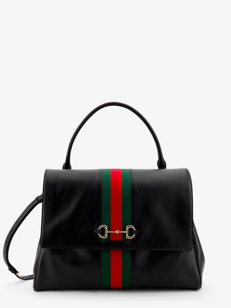 Gucci Gucci Paparazzo Leather Handbag Black - World Class Fashion