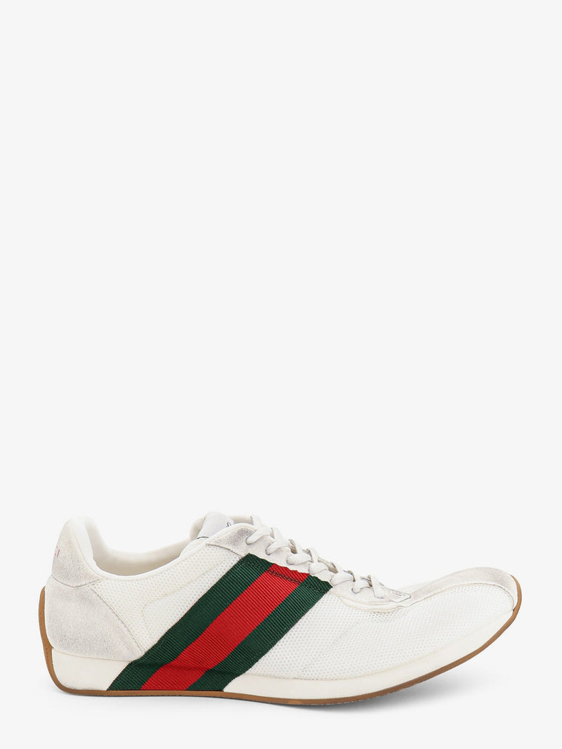 Gucci Gucci Tempo Mesh and Suede Sneakers White Men - World Class Fashion