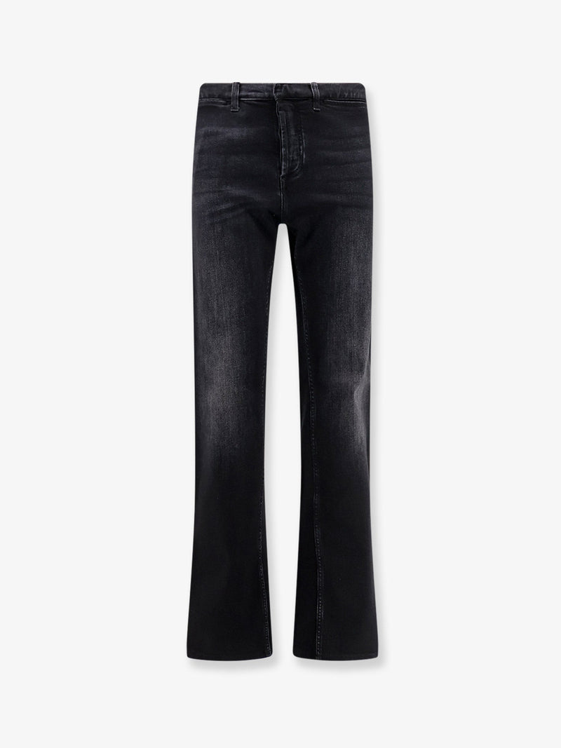 Gucci Gucci Blue Denim Jeans with Nastro Web Profiles - World Class Fashion
