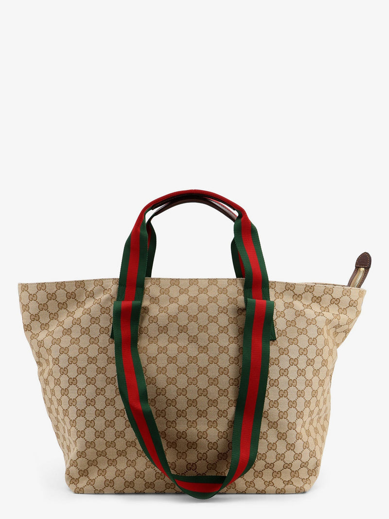 Gucci Gucci GG Fabric Shopping Bag Beige Men - World Class Fashion
