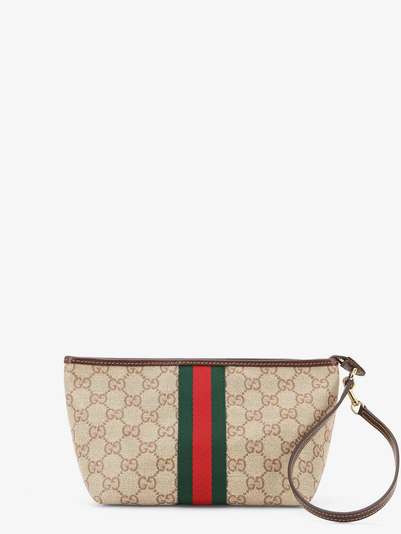 Gucci Gucci GG Fabric Clutch Beige Women - World Class Fashion