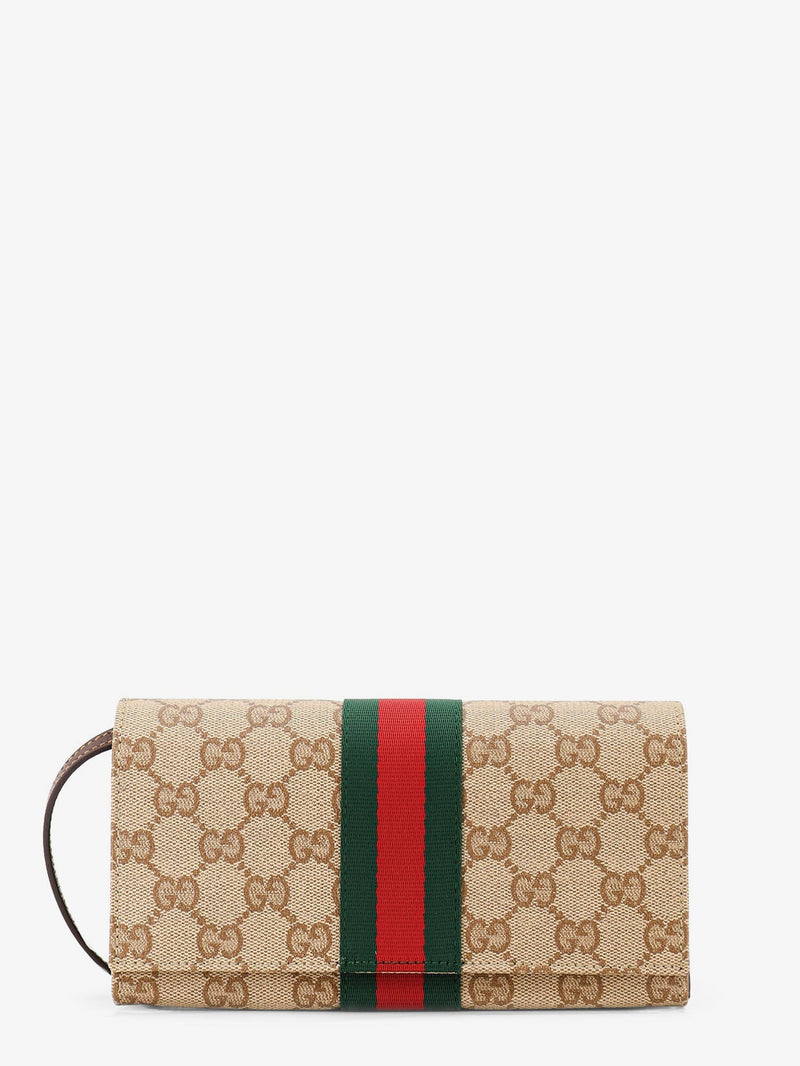 Gucci Gucci GG Fabric Shoulder Bag Beige Women - World Class Fashion