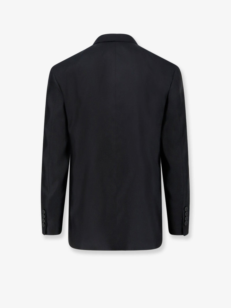 Gucci Gucci Single-Breasted Silk Blazer Black - World Class Fashion