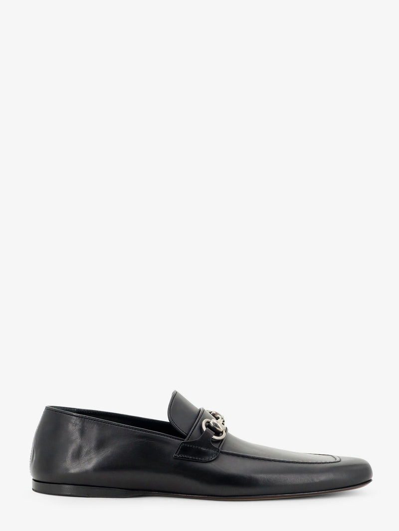 Gucci Gucci Leather Loafers With Metal Horsebit Black - World Class Fashion