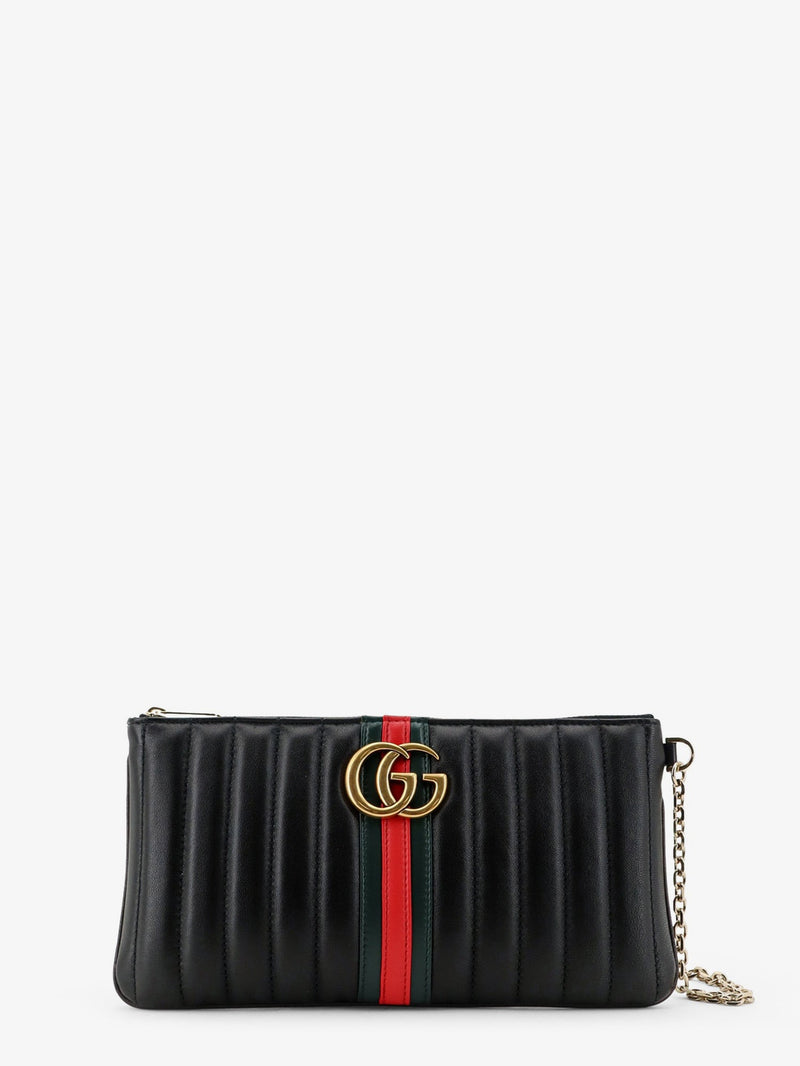 Gucci Gucci GG Marmont Pouch Black Women - World Class Fashion