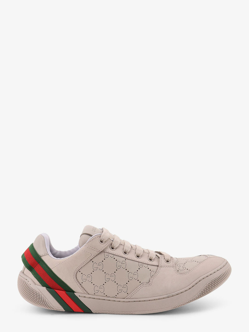 Gucci Gucci GG Leather Sneakers Beige Men - World Class Fashion