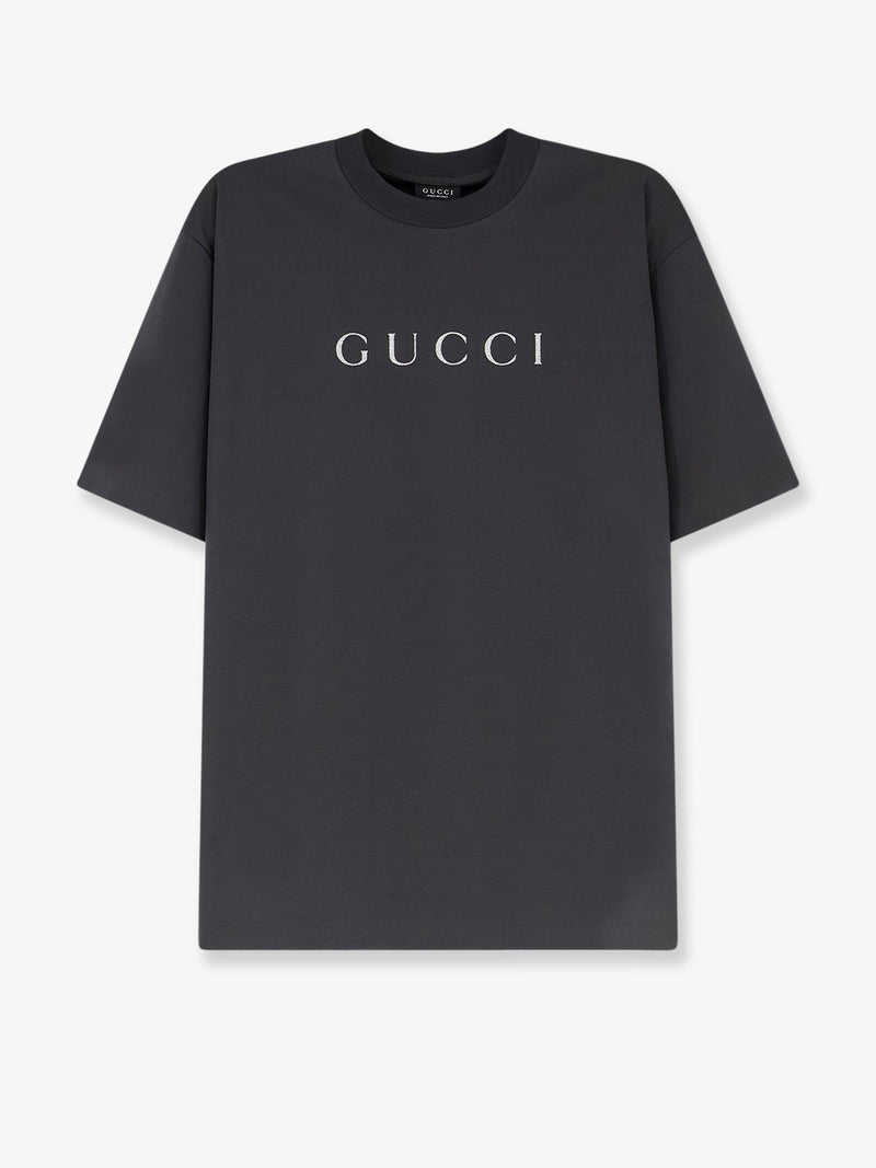 Gucci Gucci Cotton Jersey T-Shirt Grey - World Class Fashion