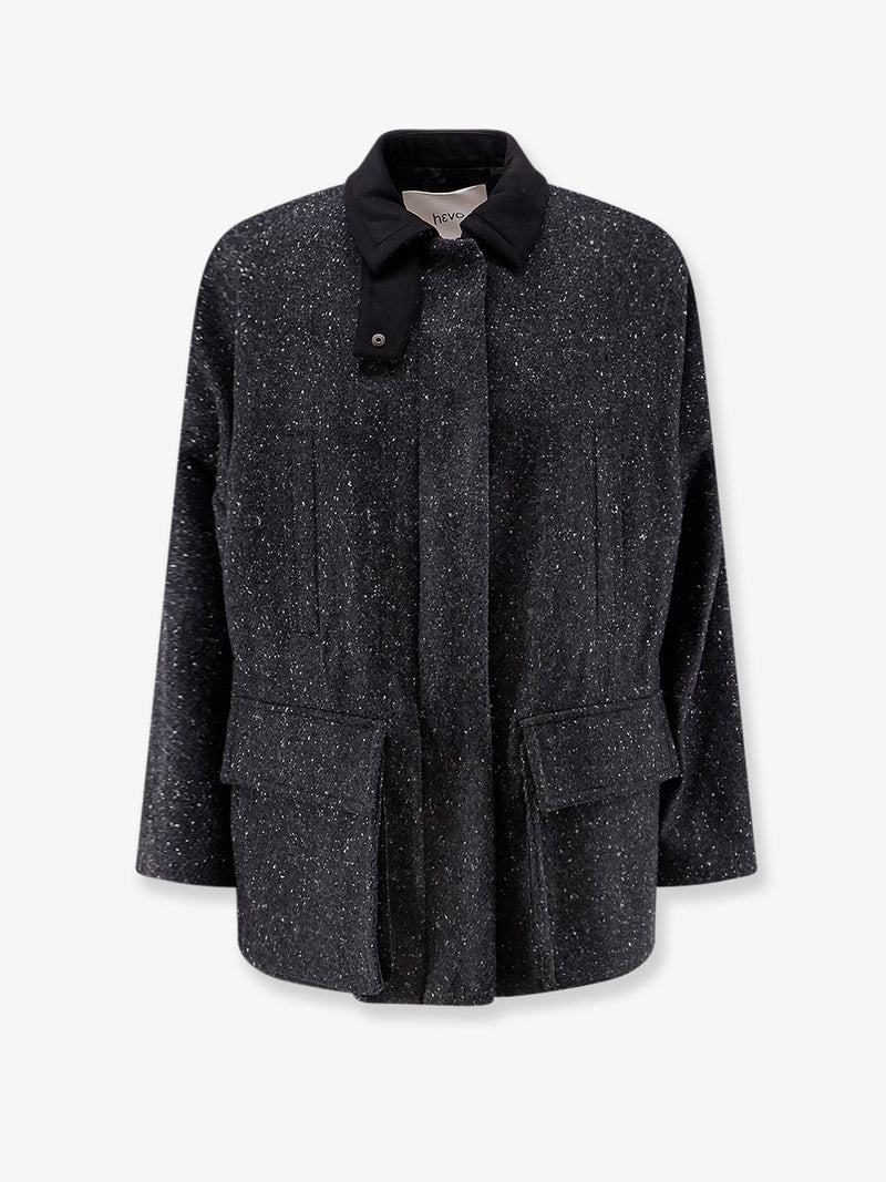 Hevo Hevo Casteldelmonte Wool Blend Coat - World Class Fashion