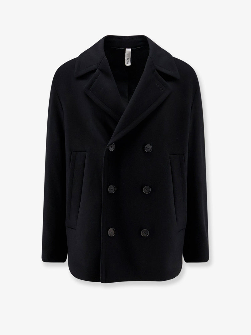 Hevo Hevo Orno Virgin Wool Blend Coat Black - World Class Fashion