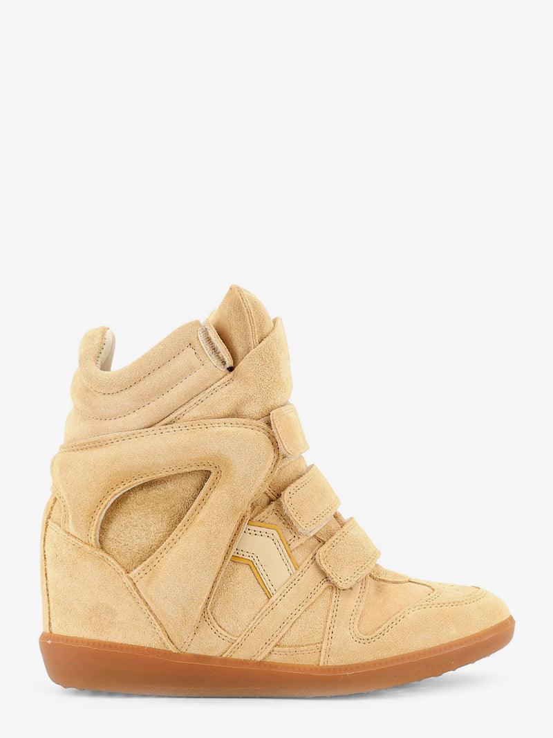 Isabel Marant Isabel Marant Bekett Suede And Leather Sneakers Beige - World Class Fashion
