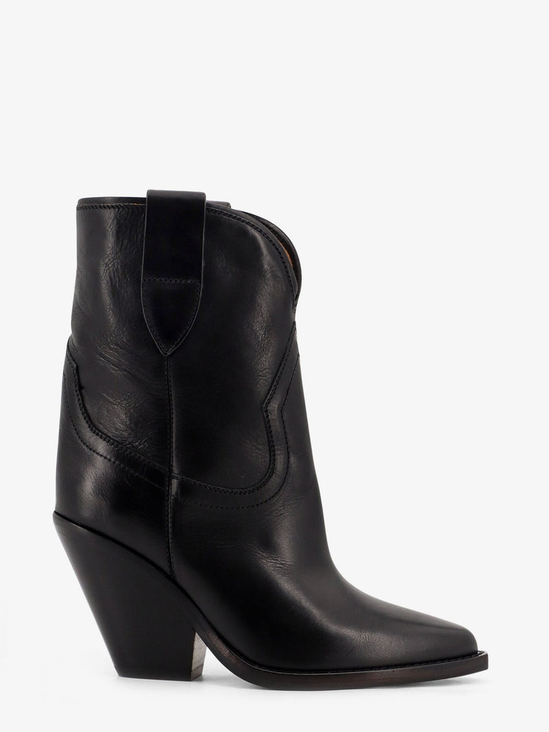 Isabel Marant Isabel Marant Leyane Leather Boots Black - World Class Fashion