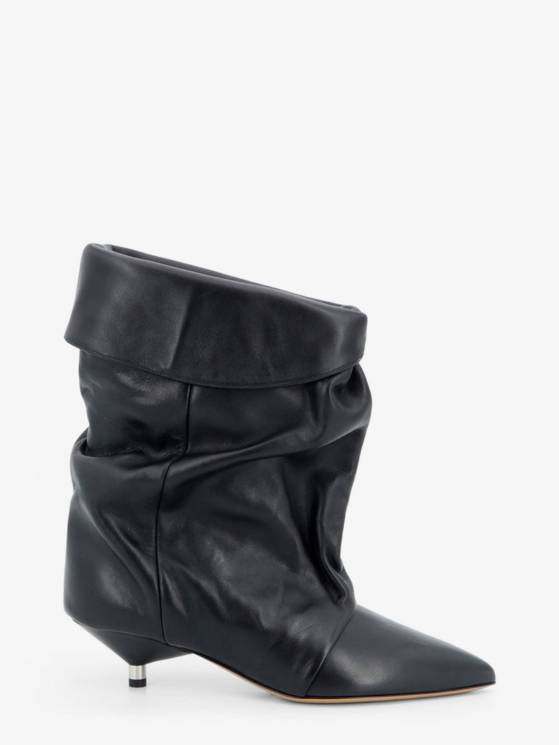 Isabel Marant Isabel Marant Edrik Leather Boots Black - World Class Fashion