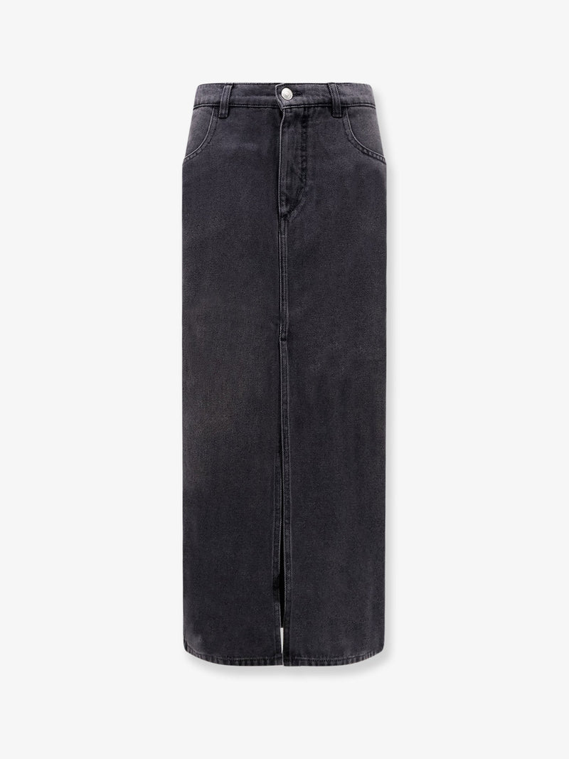Isabel Marant Isabel Marant Faharia Black Denim Skirt - World Class Fashion
