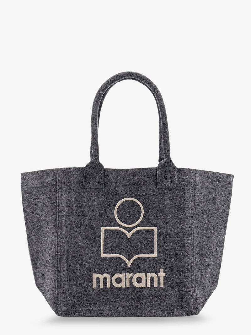 Isabel Marant Isabel Marant Small Yenky Cotton Shoulder Bag Grey - World Class Fashion