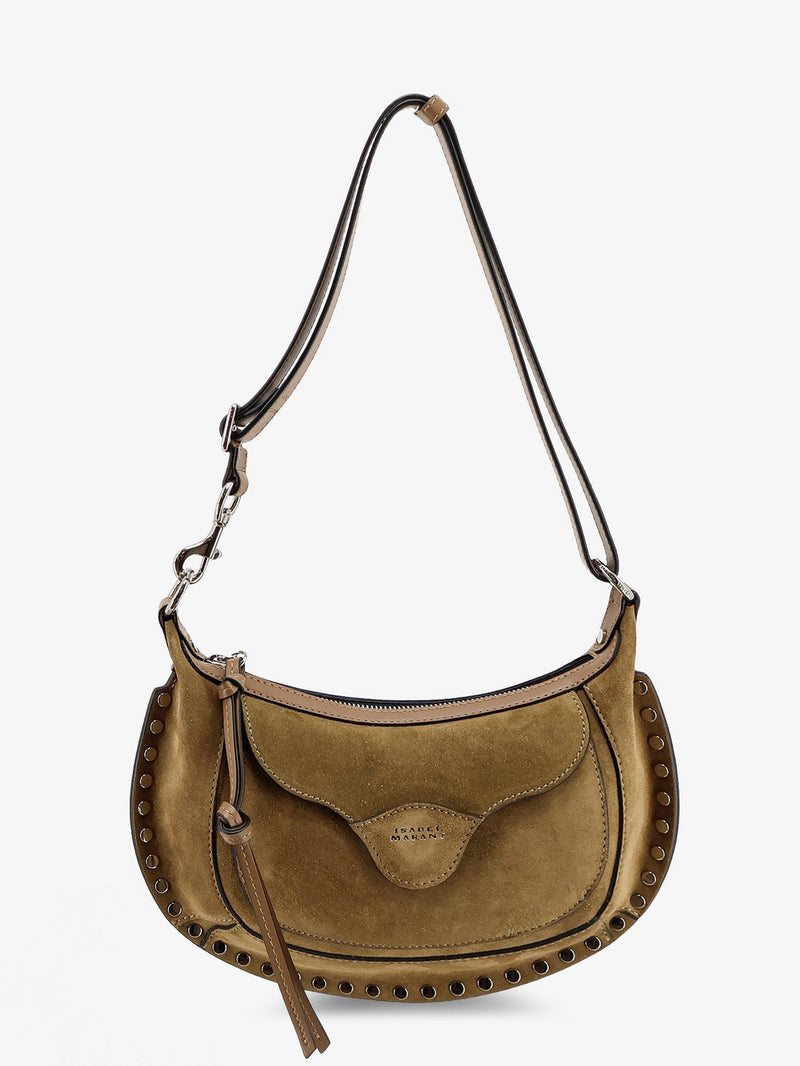 Isabel Marant Isabel Marant Oskan Moon Suede Shoulder Bag Brown - World Class Fashion