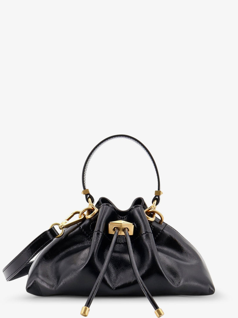 Jimmy Choo Bolso de hombro pequeño Jimmy Choo Cinch de cuero negro - World Class Fashion
