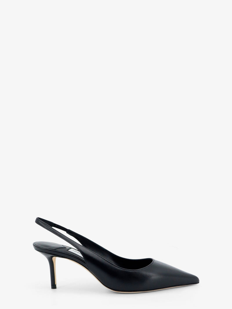 Jimmy Choo Zapatos de salón Jimmy Choo Love 65 de cuero con tira trasera en negro - World Class Fashion