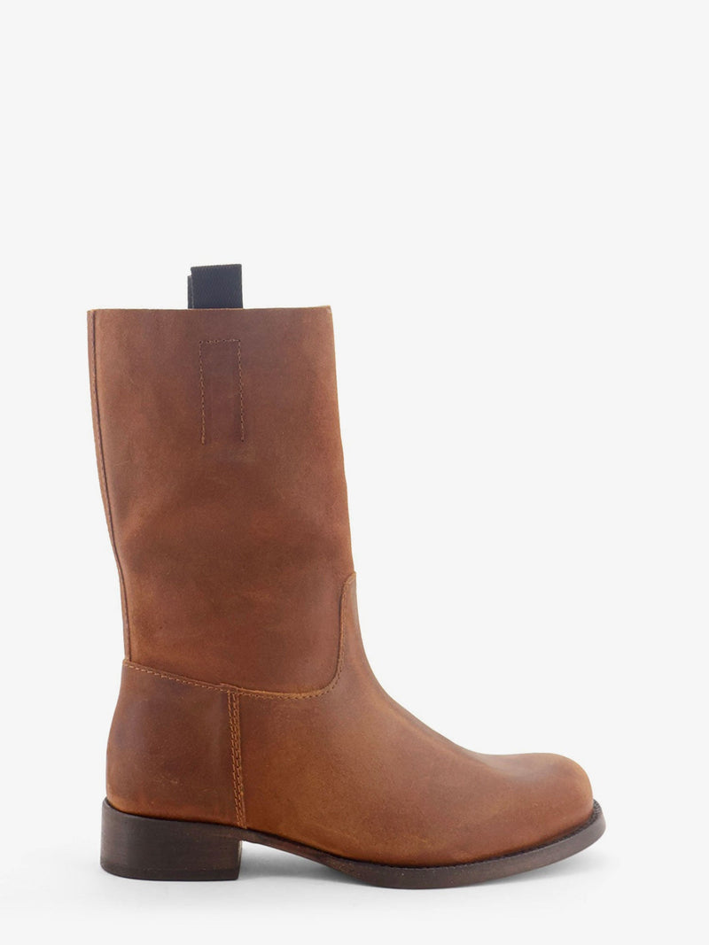Jude Jude Leif Distressed Leather Boots Brown - World Class Fashion