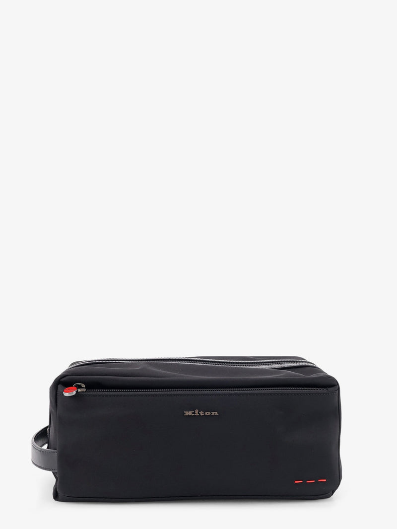 Kiton Ciro Paone Kiton Ciro Paone Nylon Beauty Case Black - World Class Fashion
