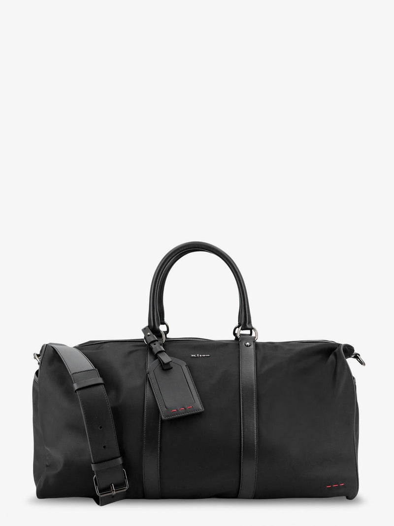 Kiton Ciro Paone Kiton Ciro Paone Nylon Travel Bag Black - World Class Fashion