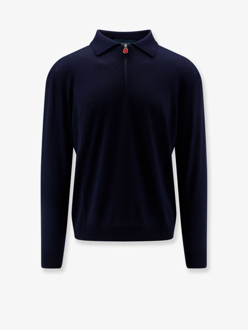 Kiton Ciro Paone Kiton Ciro Paone Wool Polo Shirt Blue - World Class Fashion