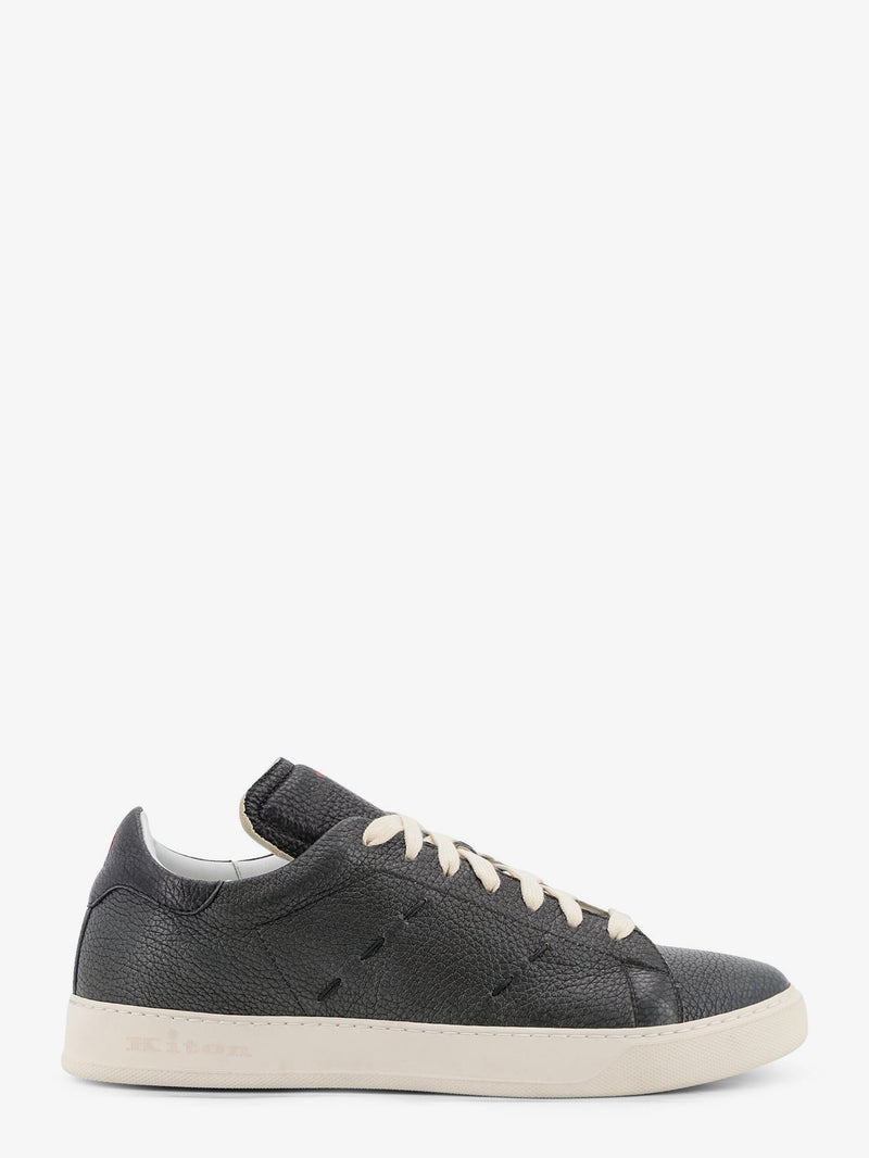 Kiton Ciro Paone Kiton Ciro Paone Leather Sneakers Grey Men - World Class Fashion