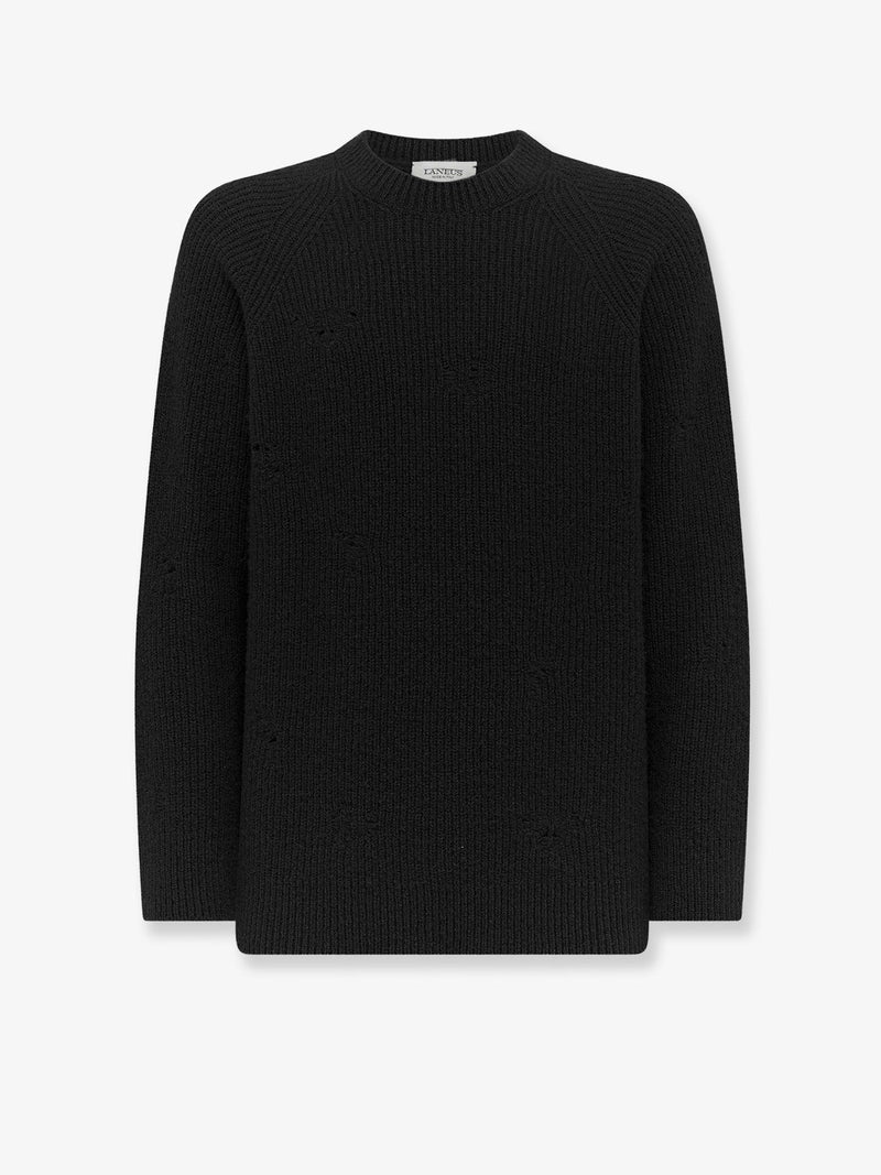 Laneus Laneus Alpaca Blend Sweater Black Men - World Class Fashion
