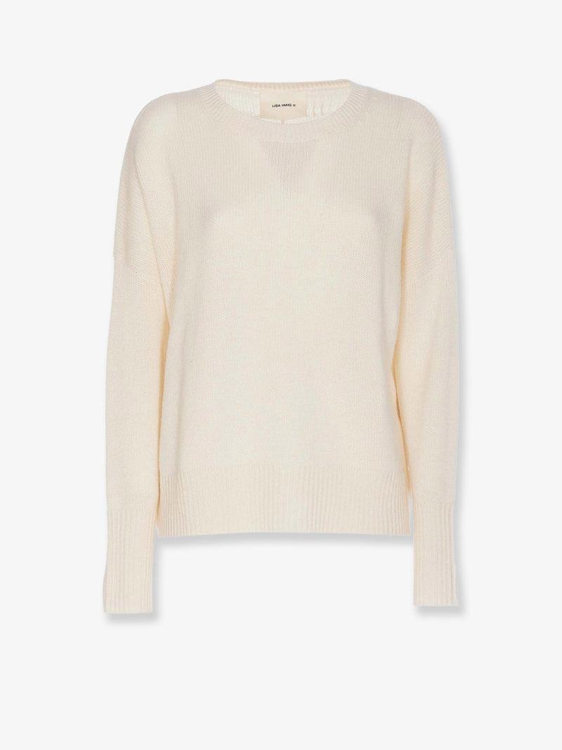 Lisa Yang Lisa Yang Mila Cashmere Sweater White - World Class Fashion