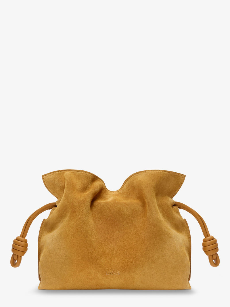 Loewe Loewe Flamenco Suede Handbag Yellow - World Class Fashion
