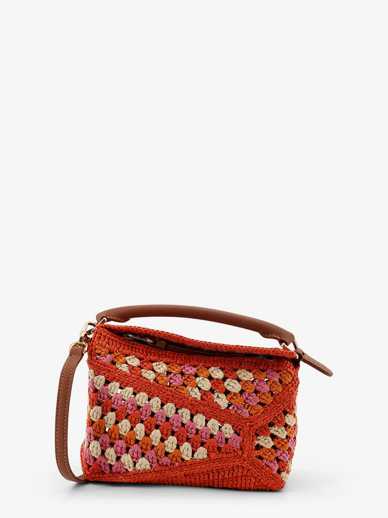 Loewe Loewe Paula's Ibiza Puzzle Edge Multicolor Crochet Handbag - World Class Fashion