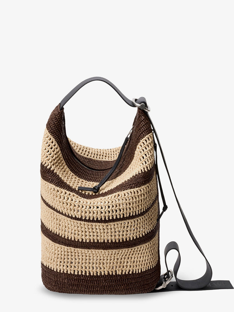 Loewe Loewe Paula's Ibiza Raffia Bucket Bag Beige - World Class Fashion