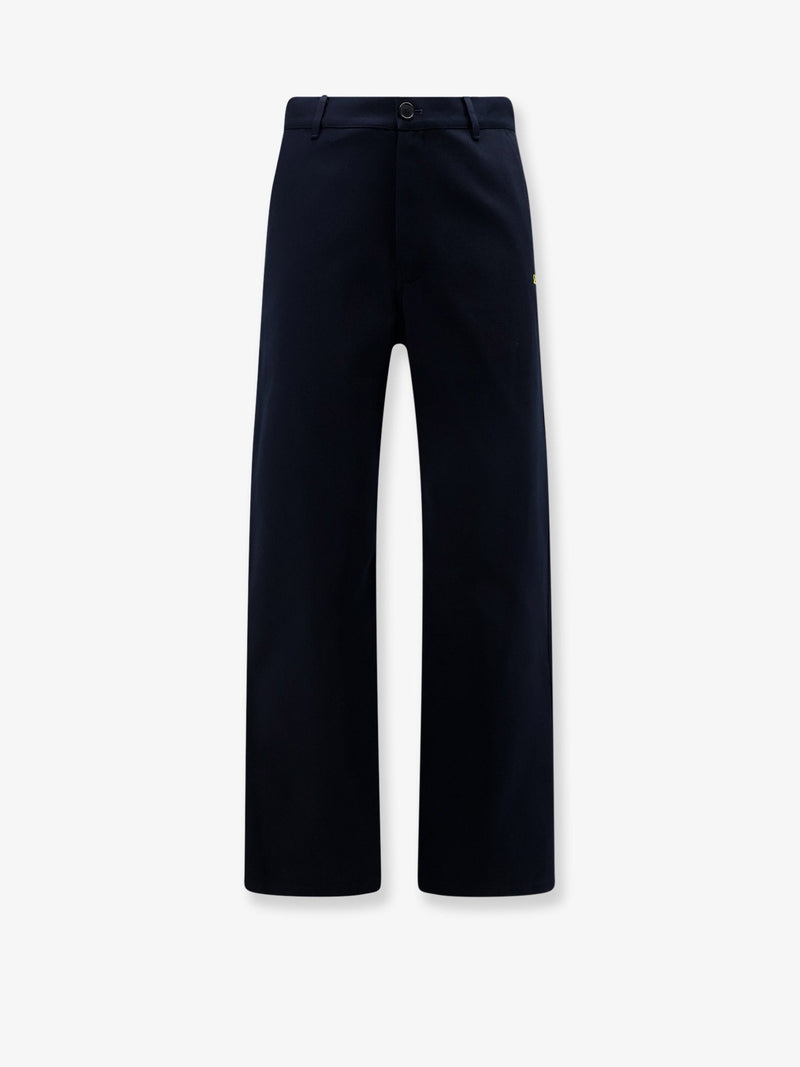Loewe Loewe Denim Trousers with Embroidered Logo Blue - World Class Fashion
