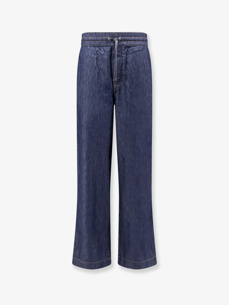 Loewe Loewe Adjustable Drawstring Jeans Blue - World Class Fashion