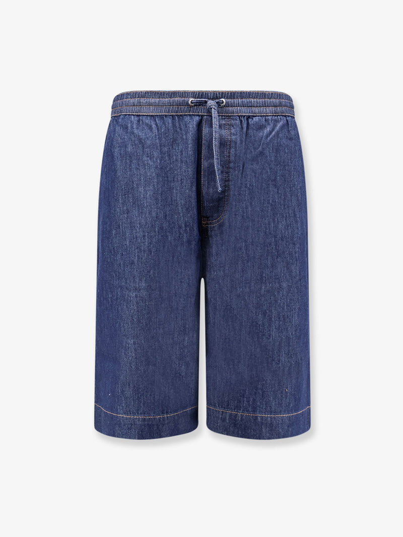Loewe Loewe Cotton Bermuda Shorts With Anagram Logo On The Back - World Class Fashion