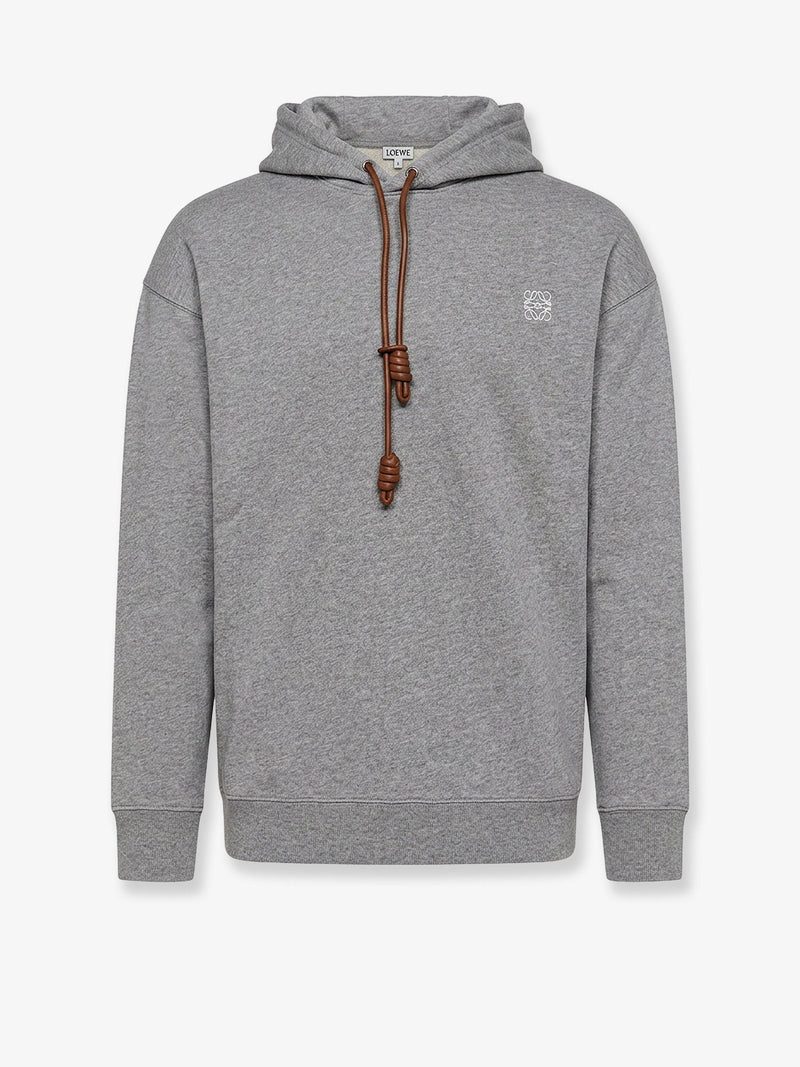 Loewe Loewe Cotton Sweatshirt With Front Embroidered Logo - World Class Fashion