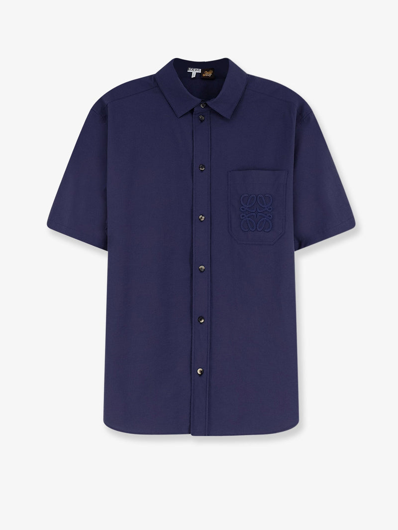 Loewe Loewe Paula's Ibiza Cotton Blend Shirt Blue - World Class Fashion