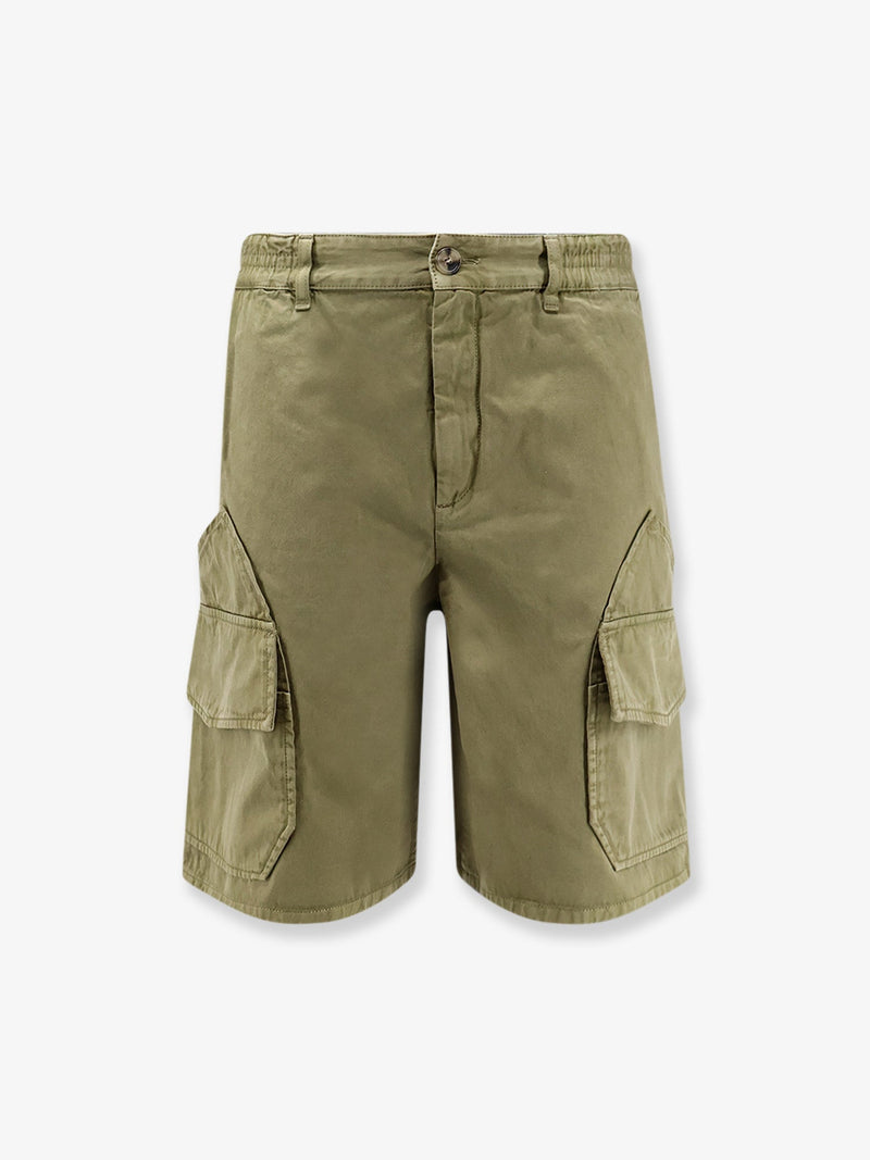 Loewe Loewe Paula's Ibiza Cotton Cargo Bermuda Shorts Green - World Class Fashion