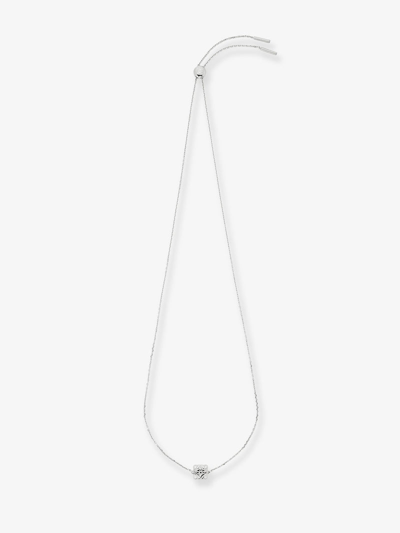 Loewe Loewe Anagram Bombè Sterling Silver Necklace Silver - World Class Fashion