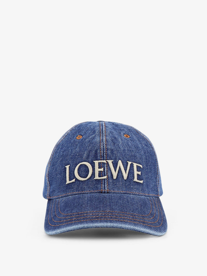 Loewe Loewe Paula's Ibiza Blue Denim Hat - World Class Fashion