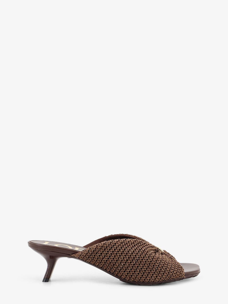 Loewe Loewe Paula's Ibiza Pebble Raffia Effect Sandals Brown - World Class Fashion