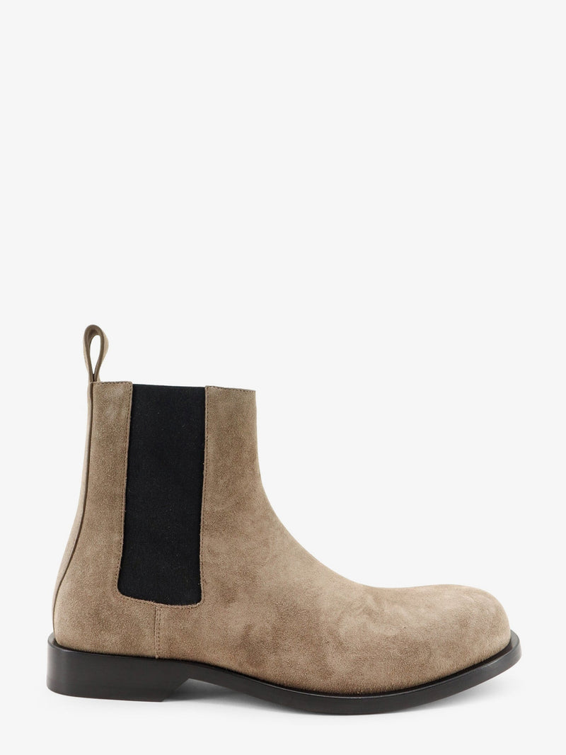 Loewe Loewe Bobine Chelsea Suede Boots Beige - World Class Fashion