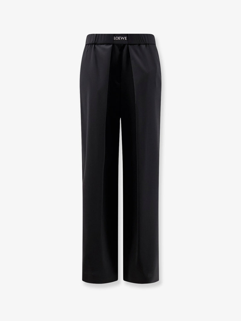 Loewe Loewe Wool Trousers Black Women - World Class Fashion