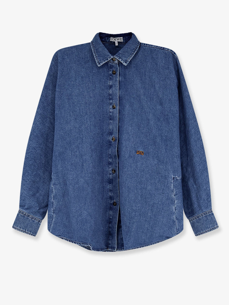 Loewe Loewe Denim Shirt Blue Women - World Class Fashion