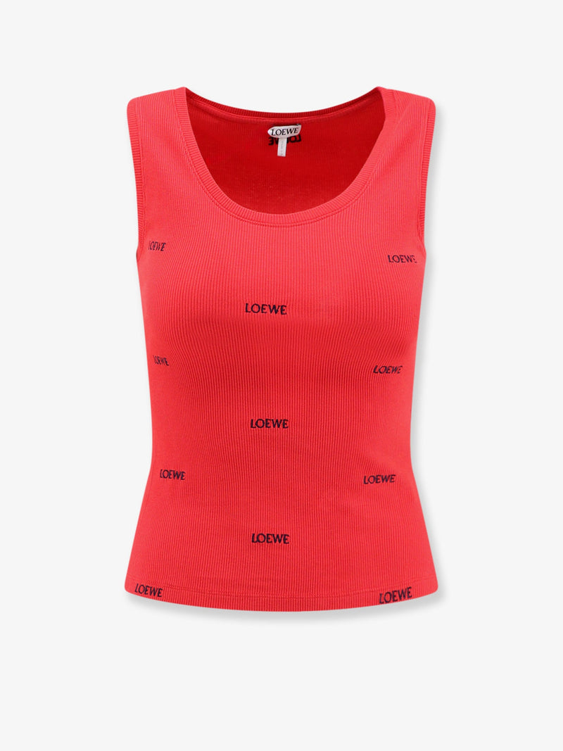 Loewe Loewe Cotton Tank Top Red Women - World Class Fashion