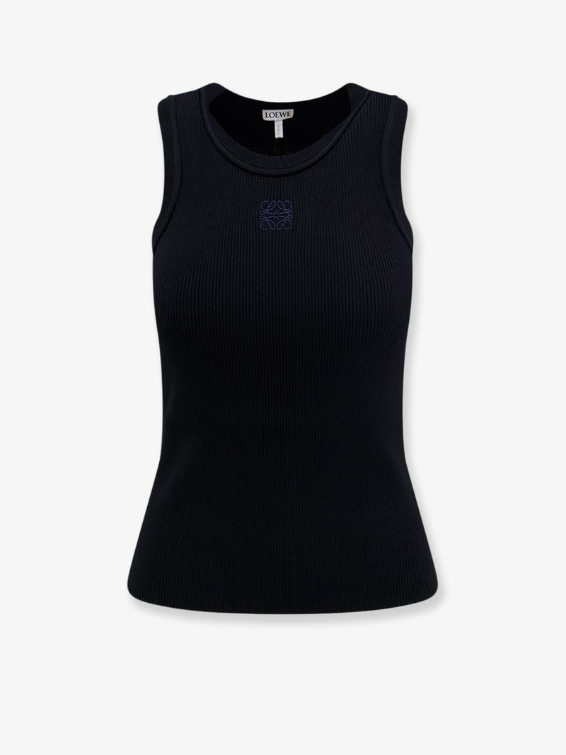 Loewe Loewe Anagram Viscose Tank Top Black - World Class Fashion