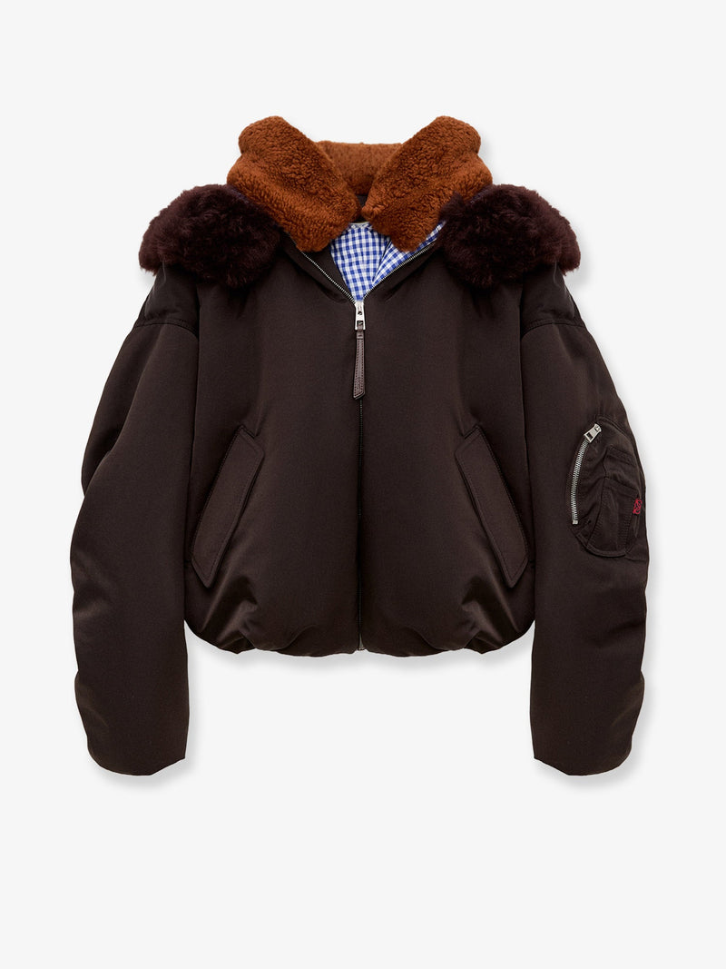 Loewe Loewe Technical Fabric Jacket Brown Women - World Class Fashion