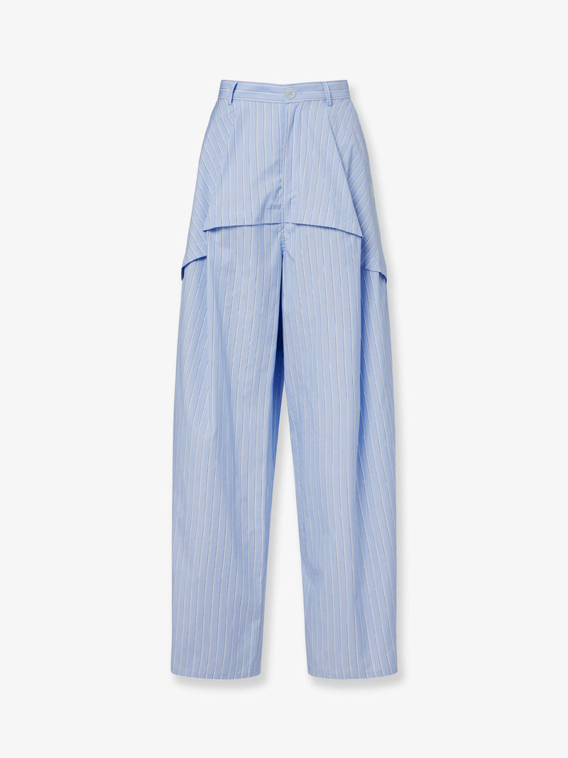 Loewe Pantalones de pijama de algodón a rayas Loewe Paula's Ibiza azules - World Class Fashion