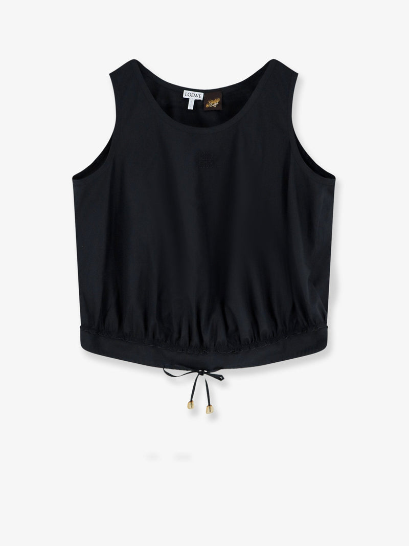 Loewe Loewe Paula's Ibiza Lightweight Cotton Top Black - World Class Fashion